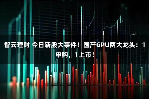 智云理财 今日新股大事件!国产GPU两大龙头:1申购,1上市!